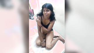 Man films shy Indian GF in black lingerie for personal XXX collection | XXX Video on AllSex.XXX