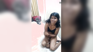 Man films shy Indian GF in black lingerie for personal XXX collection | XXX Video on AllSex.XXX