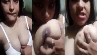 Smoking-hot Desi camgirl kisses big breasts and squeezes them | XXX Video on AllSex.XXX