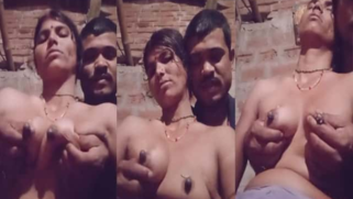 Mustached Indian milks wife's soft titties after he squeezes them | XXX Video on AllSex.XXX