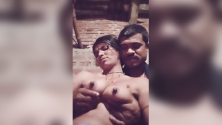 Mustached Indian milks wife's soft titties after he squeezes them | XXX Video on AllSex.XXX