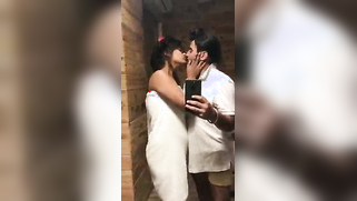 Amateur video where man kisses Desi girlfriend and touches her butt | XXX Video on AllSex.XXX