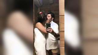 Amateur video where man kisses Desi girlfriend and touches her butt | XXX Video on AllSex.XXX