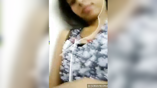 Adorable Indian girl flirts with a stranger showing left nipple | XXX Video on AllSex.XXX