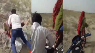 Motorcyclist fucks the clothed Desi hooker in missionary outdoors