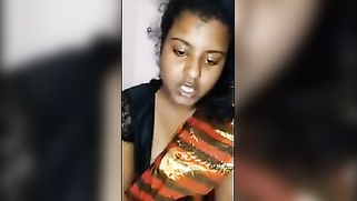 Horny girl saddles the Indian sex instrument with wet hairy pussy