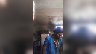 Desi housewife tries to impress with naked body in the kitchen