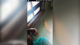 Mustached man plays with Indian wife's tits during the video call | XXX Video on AllSex.XXX