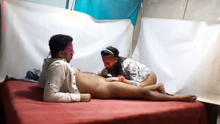 Masked Desi girlfriend fucked from behind after blowjob and cock riding | XXX Video on AllSex.XXX