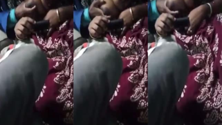 Intrigued Desi is watching a movie while her hubby is touching tits