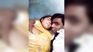 Beautiful couple tries to find the courage to have Indian sex on camera
