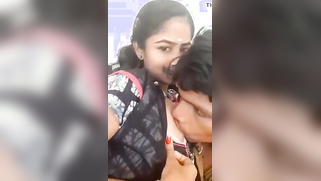 Pleasant Desi girl likes it when boyfriend worship tits on the camera | XXX Video on AllSex.XXX