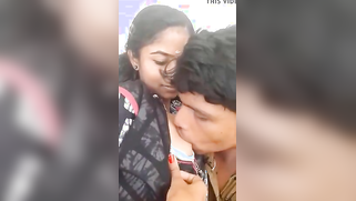 Pleasant Desi girl likes it when boyfriend worship tits on the camera | XXX Video on AllSex.XXX