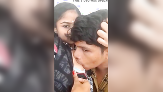 Pleasant Desi girl likes it when boyfriend worship tits on the camera | XXX Video on AllSex.XXX