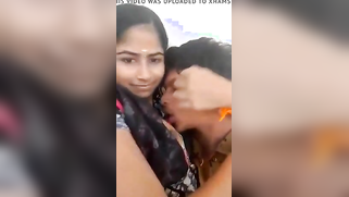 Pleasant Desi girl likes it when boyfriend worship tits on the camera | XXX Video on AllSex.XXX