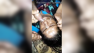 Partner erupts warm XXX liquid on aunty's face after copulation | XXX Video on AllSex.XXX