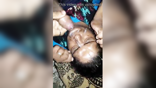Partner erupts warm XXX liquid on aunty's face after copulation | XXX Video on AllSex.XXX