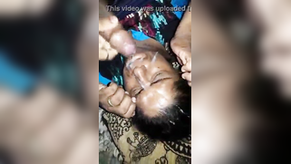 Partner erupts warm XXX liquid on aunty's face after copulation | XXX Video on AllSex.XXX