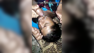 Partner erupts warm XXX liquid on aunty's face after copulation