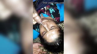 Partner erupts warm XXX liquid on aunty's face after copulation | XXX Video on AllSex.XXX