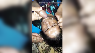 Partner erupts warm XXX liquid on aunty's face after copulation | XXX Video on AllSex.XXX