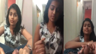 Indian girl has no time for sex but satisfies cock in another XXX way | XXX Video on AllSex.XXX