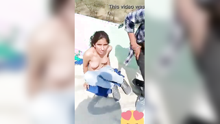 Roof is a good place for XXX fun still Indian lovers are caught there | XXX Video on AllSex.XXX