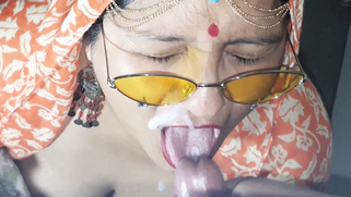 Impatient Desi whore with glasses wants to obtain XXX milk on face | XXX Video on AllSex.XXX