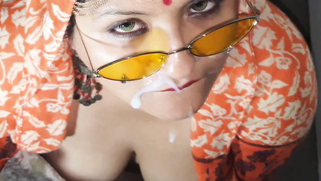 Impatient Desi whore with glasses wants to obtain XXX milk on face | XXX Video on AllSex.XXX