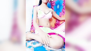 Telugu virgin girl massages titties and touches shaved XXX area | XXX Video on AllSex.XXX