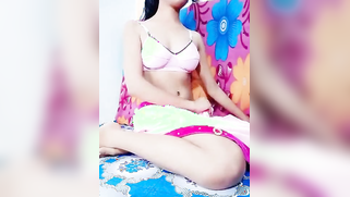 Telugu virgin girl massages titties and touches shaved XXX area | XXX Video on AllSex.XXX