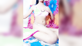 Telugu virgin girl massages titties and touches shaved XXX area | XXX Video on AllSex.XXX