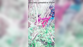 Voyeur catches Indian XXX partners making love in the forest