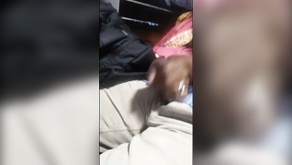 Naughty Desi strokes stranger's XXX trumpet with hand in the bus