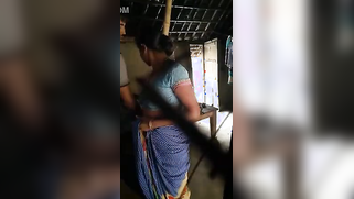 Clothed Telugu sucks devar's penis and enjoys XXX stretching from behind