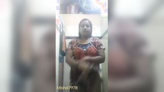 Shower XXX video of the aunty with beautiful natural boobies | XXX Video on AllSex.XXX