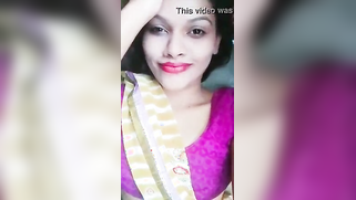 Alluring Desi with pink lips flashes nipple in the solo XXX video | XXX Video on AllSex.XXX