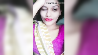 Alluring Desi with pink lips flashes nipple in the solo XXX video | XXX Video on AllSex.XXX