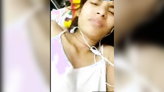 Indian Bhabhi puts hand down there and masturbates during XXX call | XXX Video on AllSex.XXX