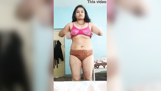 Indian charmer takes striped dress off and keeps on doing XXX show | XXX Video on AllSex.XXX