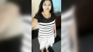 Indian charmer takes striped dress off and keeps on doing XXX show | XXX Video on AllSex.XXX