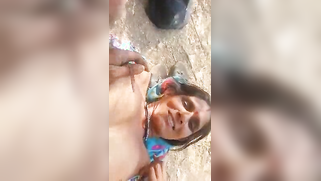 Desi is happy with young man who loves her and takes to XXX picnic