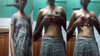 XXX job of Desi is to pull sari down and show naked titties on camera | XXX Video on AllSex.XXX