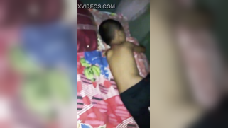 Chubby sleeps but cameraman pulls sari up to film XXX video of twat