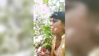 Playful aunty exposes her cherry to nephew during XXX walk in the park | XXX Video on AllSex.XXX