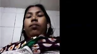 Indian possessor of natural hooters takes them to light in XXX porn | XXX Video on AllSex.XXX