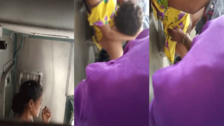 Desi chick gives XXX opening to partner who scores it in the moving train | XXX Video on AllSex.XXX