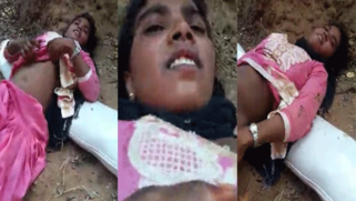 Slutty Bangla in dress lies on cold ground while XXX partner films | XXX Video on AllSex.XXX