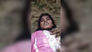 Slutty Bangla in dress lies on cold ground while XXX partner films | XXX Video on AllSex.XXX