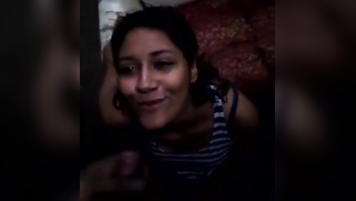 Indian colleen is keen to give a XXX blowjob until facial cumshot